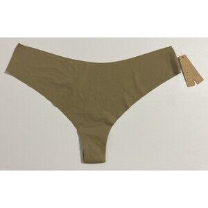 Skims Naked Thong Panty Panties Underwear Women's L Beige Tan Natural NEW